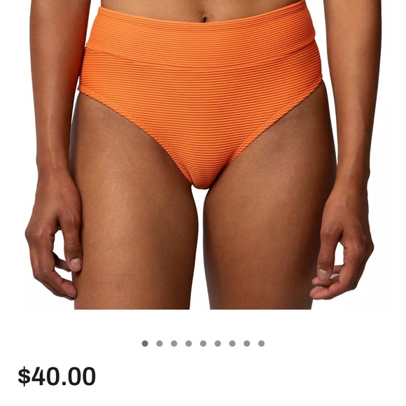 Orange Mid Rise Bikini Bottom - Picture 5 of 6